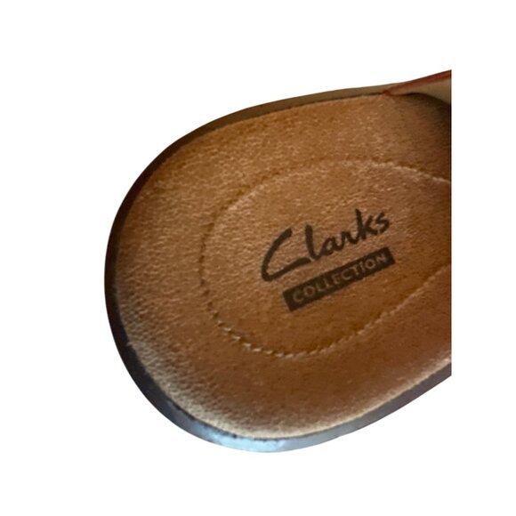 Clarks Collection Womens Pink Cork Wedge Sandals Size 9.5M Comfort - Picture 4 of 6